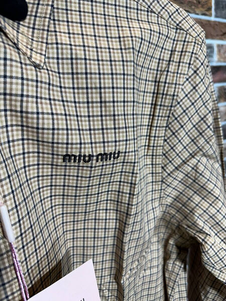 Мужская рубашка Miu Miu мужской графитовый 156844-4