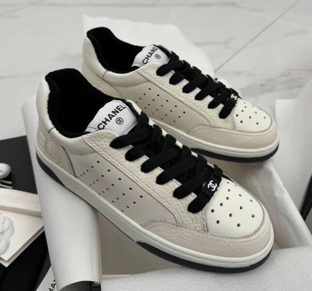 Кеды Chanel женский кожа бежевый 134863