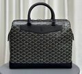 Мужская сумка Goyard мужской кожа,канва черный,белый 173011