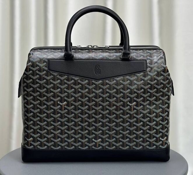 Мужская сумка Goyard мужской кожа черный 173011