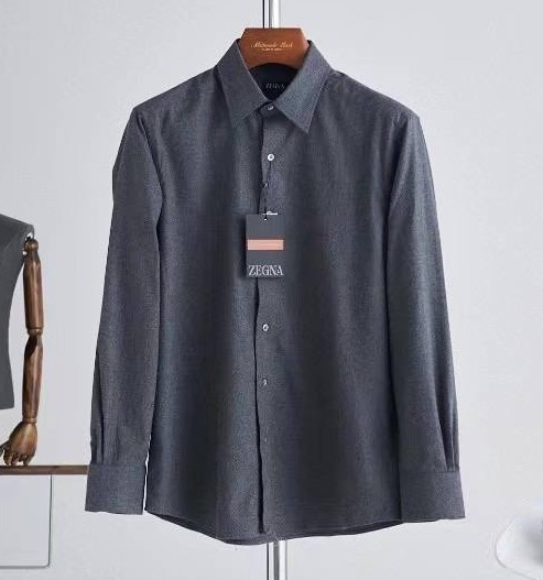 Мужская рубашка Zegna мужской графитовый 133340
