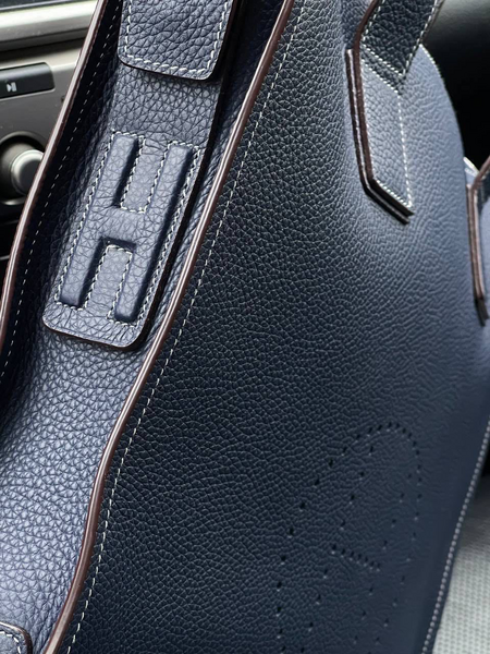 Мужской портфель Hermès мужской кожа синий 96808-3