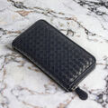 Мужской кошелек Bottega Veneta мужской кожа черный 150001-3