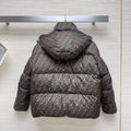 Пуховик двухсторонний Fendi женский графитовый 131421-4