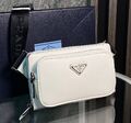 Мужская сумка слинг Prada мужской кожа белый 155492-1