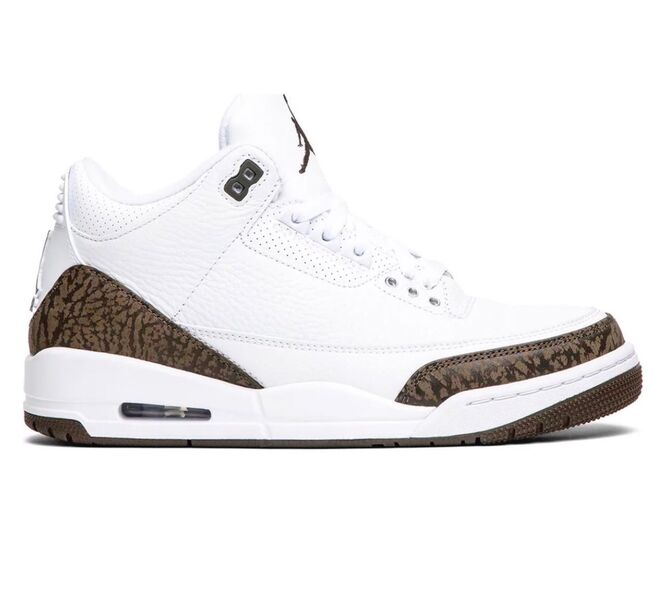 Мужские кроссовки Nike Air Jordan 3 мужской кожа белый 141061