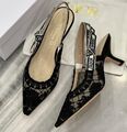 Туфли Christian Dior женский сетка черный 106279-1