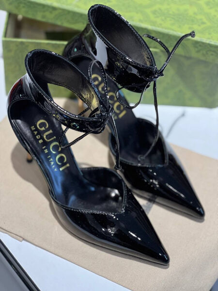 Туфли Gucci женский кожа черный 112998-3