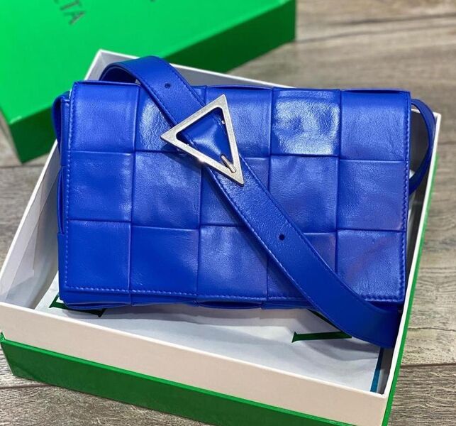 Сумка Bottega Veneta женский кожа синий 72578