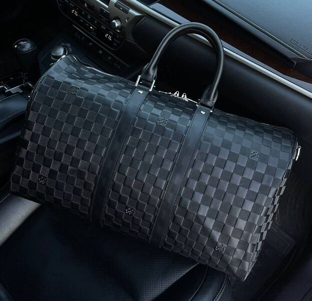 Дорожная сумка Louis Vuitton мужской кожа черный 19174