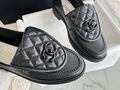 Лоферы Chanel женский кожа черный 199949-2