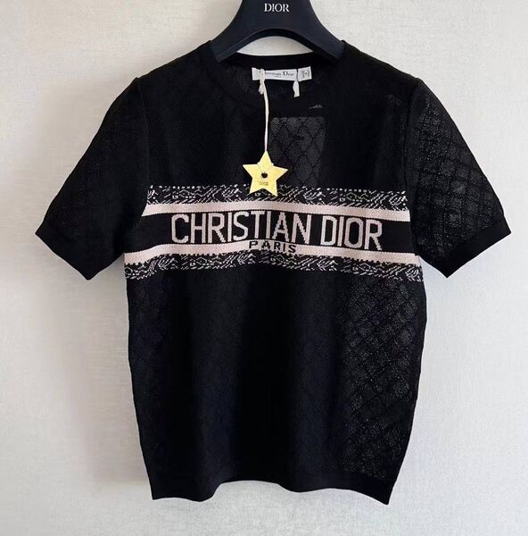 Футболка Christian Dior женский черный 151010