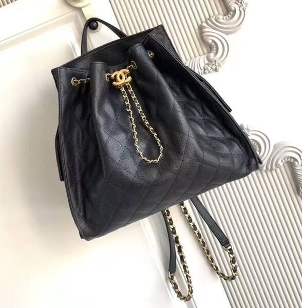 Сумка Chanel женский кожа swift черный,серебристый 202145