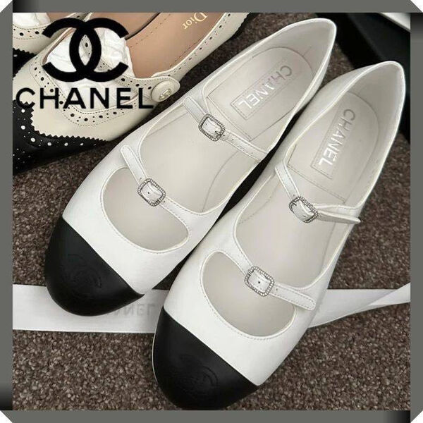 Туфли Chanel женский кожа белый 113862-2