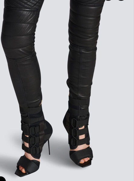 Туфли Balmain женский текстиль черный 121484-4