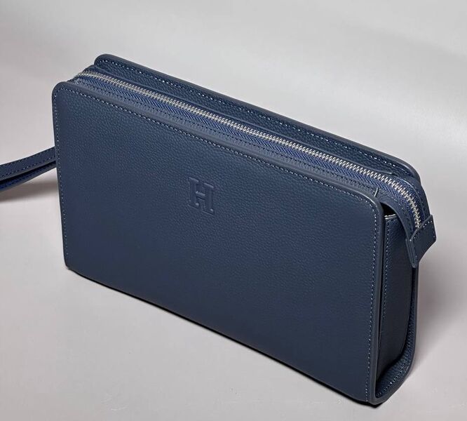 Мужской клатч Hermès мужской кожа синий 150135