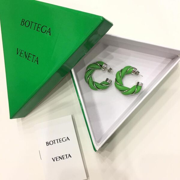 Серьги Bottega Veneta болотный 70474-2