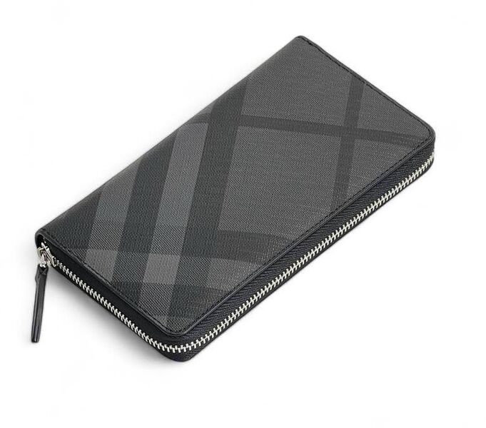 Мужской кошелек Burberry мужской кожа графитовый 149969