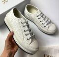 Кеды Christian Dior женский текстиль белый 110504-1