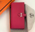 Кошелек Hermès женский кожа бордовый 103068-1