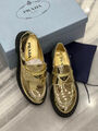 Лоферы Prada женский кожа бронзовый 114181-2