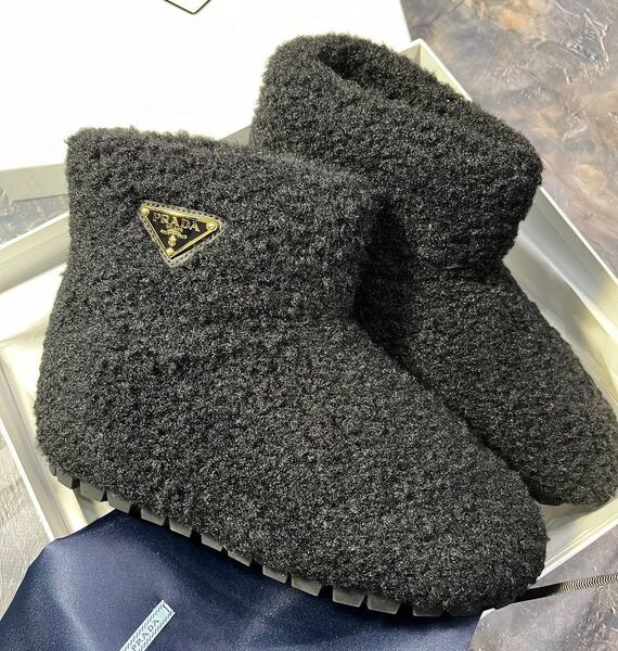 Угги Prada женский графитовый 169549