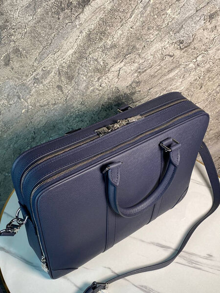 Мужской портфель Louis Vuitton мужской кожа синий 150007