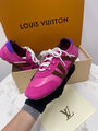 Кроссовки Louis Vuitton женский кожа бордовый 189735-4