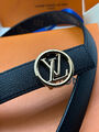 Женский ремень Louis Vuitton женский кожа черный 139040-6