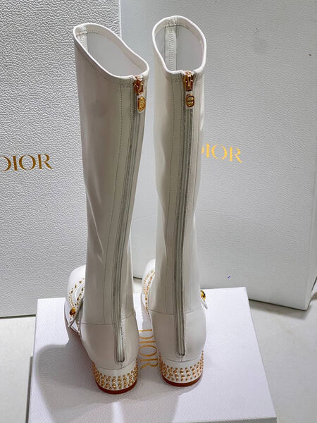 Сапоги Christian Dior женский кожа белый 166799-4