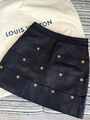 Юбка Louis Vuitton женский кожа черный 125061-3