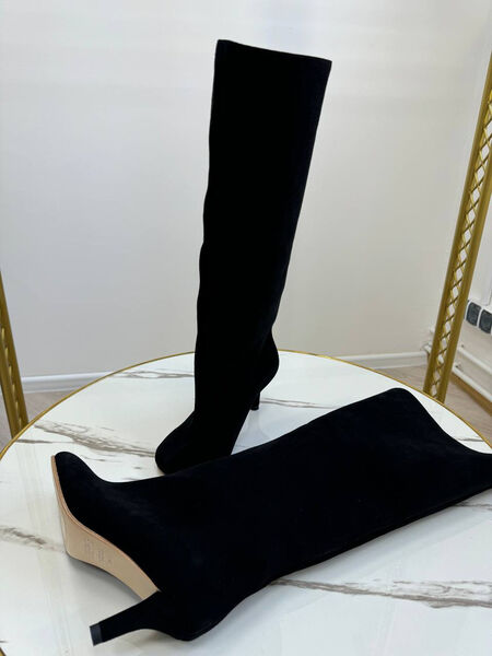 Сапоги Maison Margiela женский замша черный 159919-5