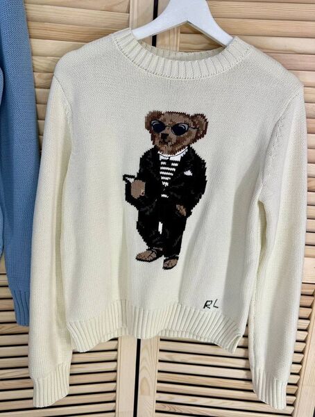 Свитер Ralph Lauren женский вязаная ткань белый 128844