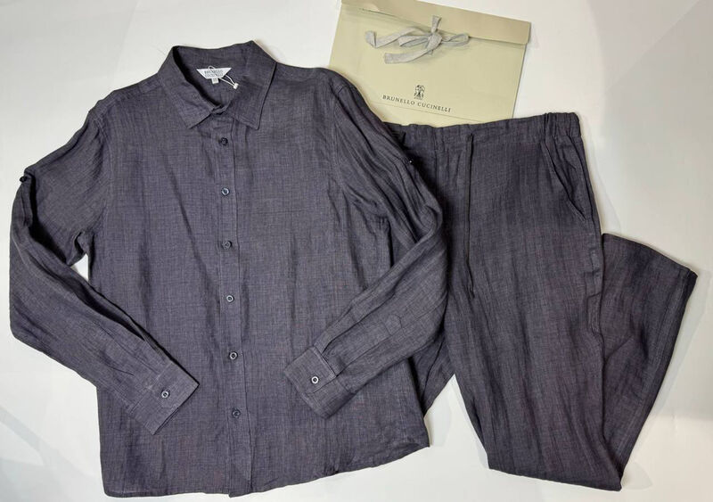Мужской костюм Brunello Cucinelli мужской графитовый 152136