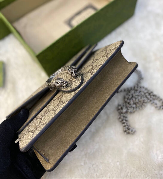 Сумка Gucci Dionysus Mini женский канва бежевый 99619-2