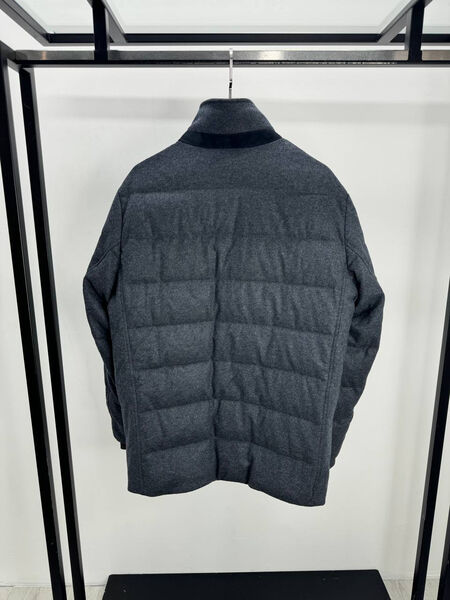 Мужской пуховик Loro Piana мужской графитовый 201438-2