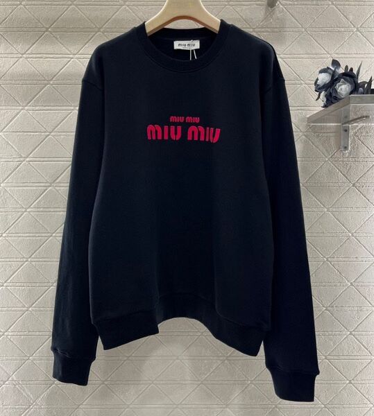 Свитшот Miu Miu женский черный 163376