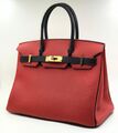 Сумка Hermès Birkin 30 женский кожа бордовый 75317-2