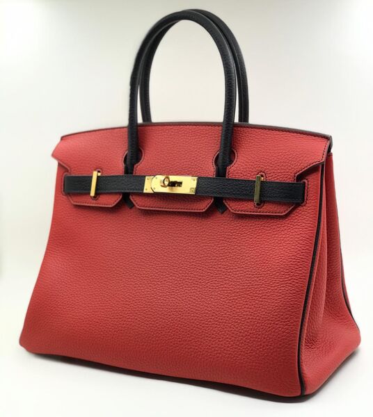 Сумка Hermès Birkin 30 женский кожа бордовый 75317-2