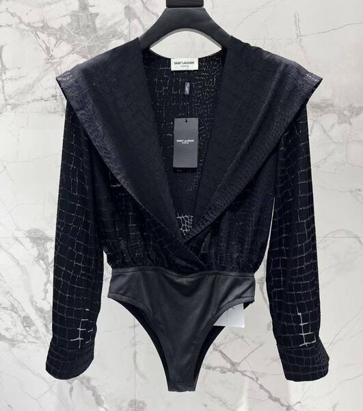Топ Saint Laurent женский черный 181896