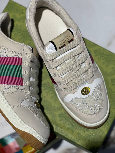 Кеды Gucci женский кожа белый 109690-3