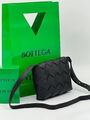 Мужская сумка мессенджер Bottega Veneta мужской кожа черный 193786-3