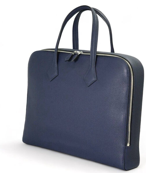 Мужской портфель Hermès мужской кожа синий 150070-2