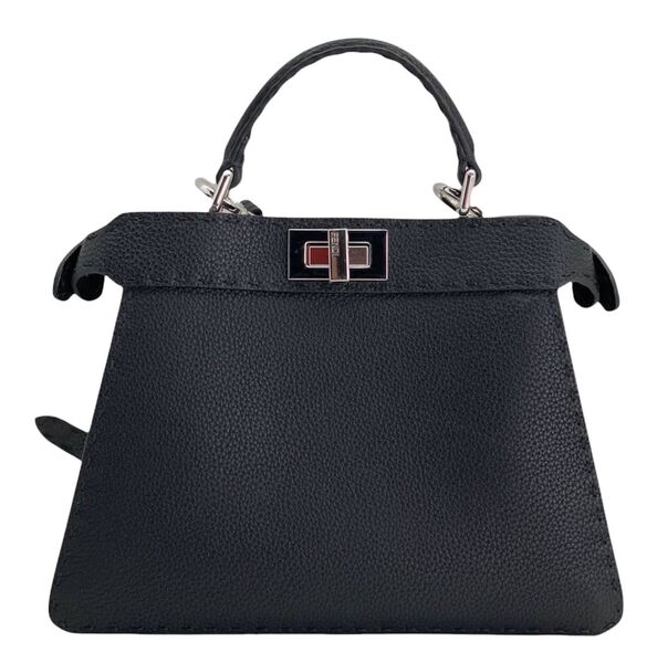 Сумка Fendi 33 см женский кожа черный 74655