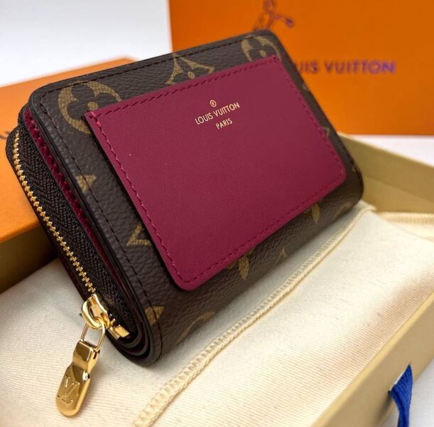 Кошелек Louis Vuitton женский канва бордовый 177887