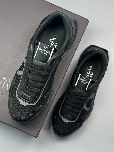 Мужские кроссовки Valentino мужской текстиль черный 190738-5