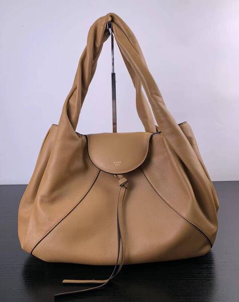 Сумка Fendi женский кожа бежевый 200823