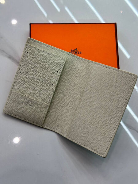 Обложка на паспорт Hermès женский кожа графитовый 197104-2