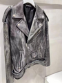 Куртка Balenciaga женский кожа графитовый 37484-3