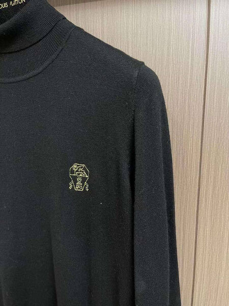 Мужская водолазка Brunello Cucinelli мужской черный 134400-3